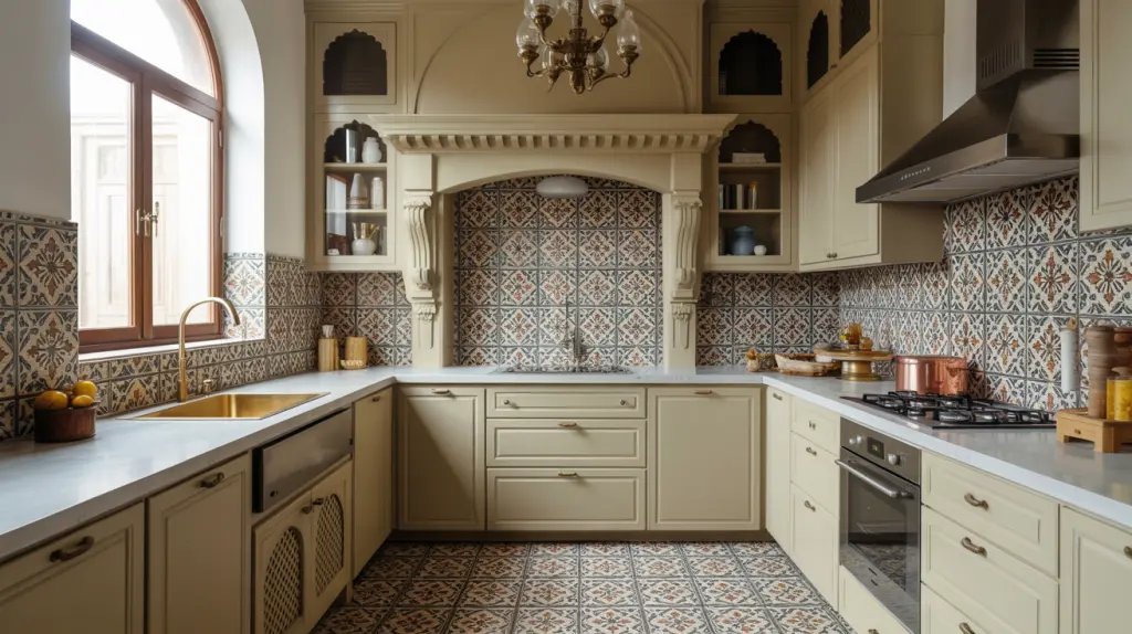 Patterned Tiles with South Indian Motifs