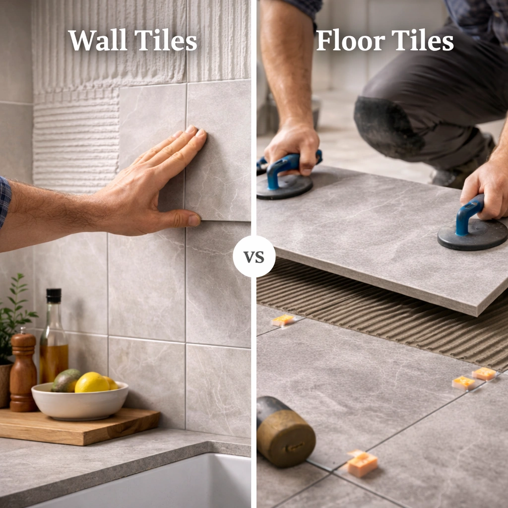 Wall Tiles vs Floor Tiles &ndash; Key Differences Explained
