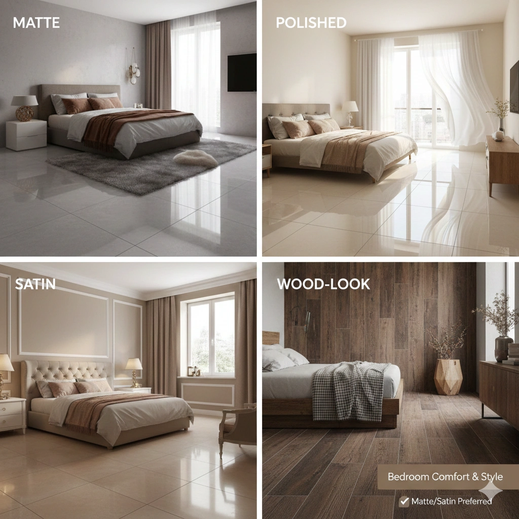 Which Tile Finishes Are Best for Bedroom Floors