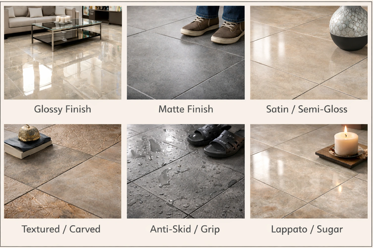 Floor Tiles Finishes: Understanding Your Options