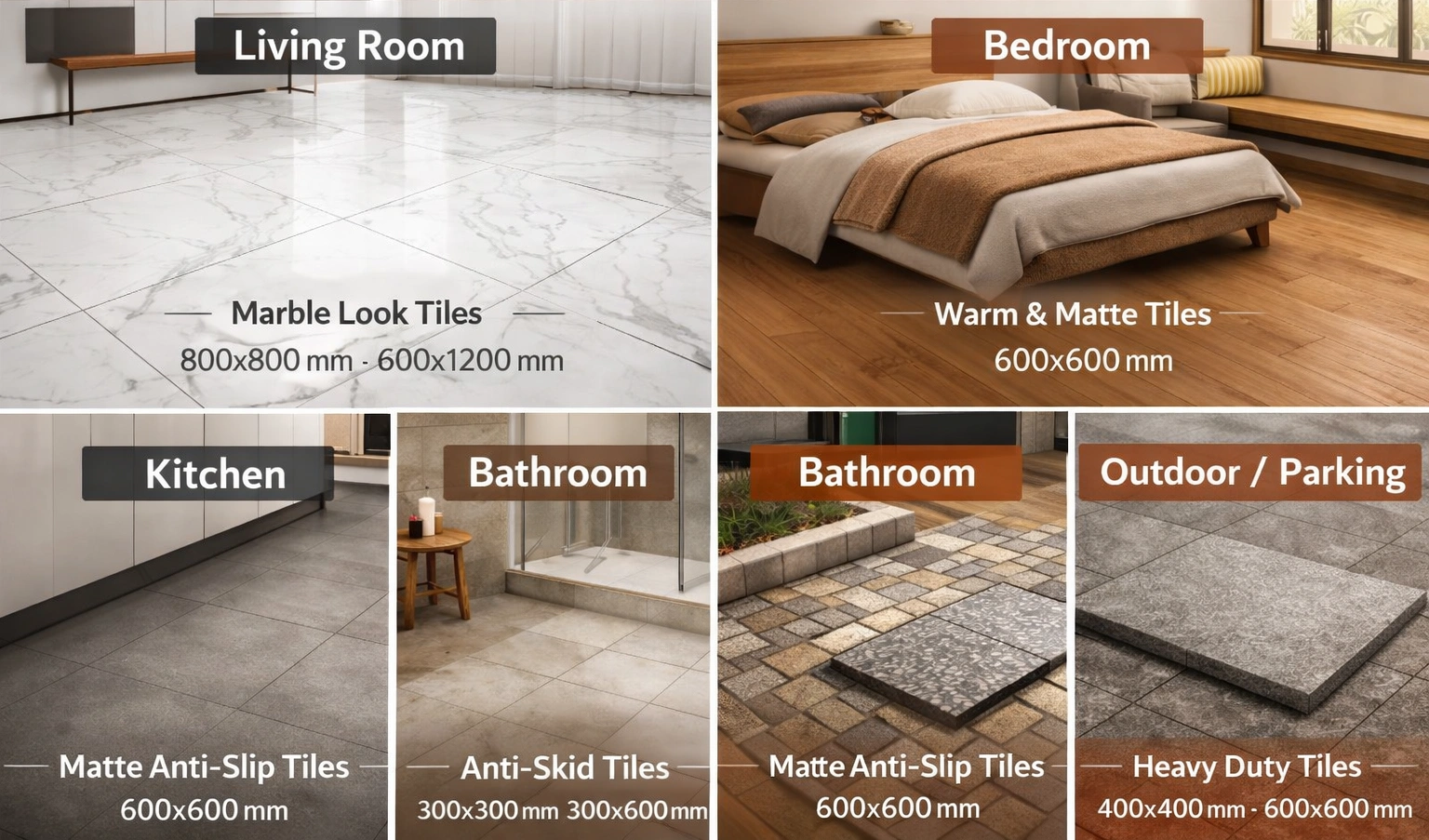 Room-by-Room Floor Tile Recommendation