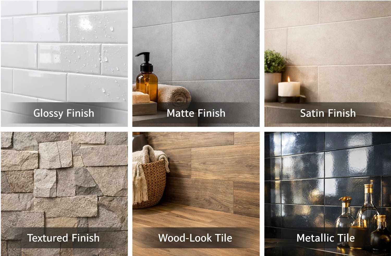 Wall Tile Finishes: What Each One Looks and Feels Like