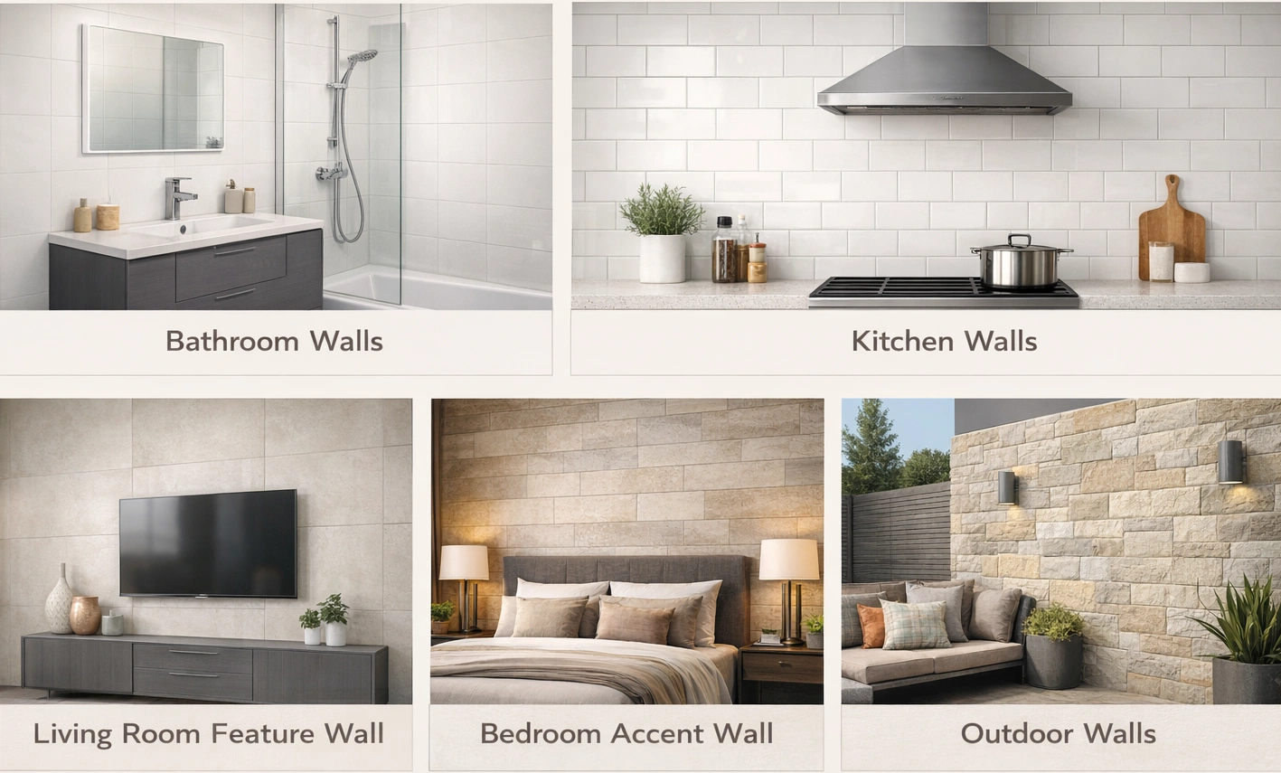 Room-by-Room Wall Tile Guide